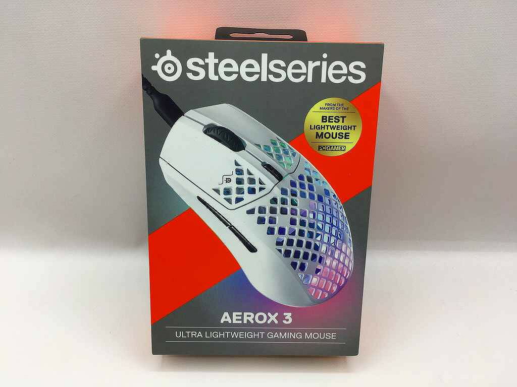 【全品ポイント10倍！要エントリー】【期間限定セール】スティールシリーズ steelseries ゲーミングマウス AEROX 3 【中古】
