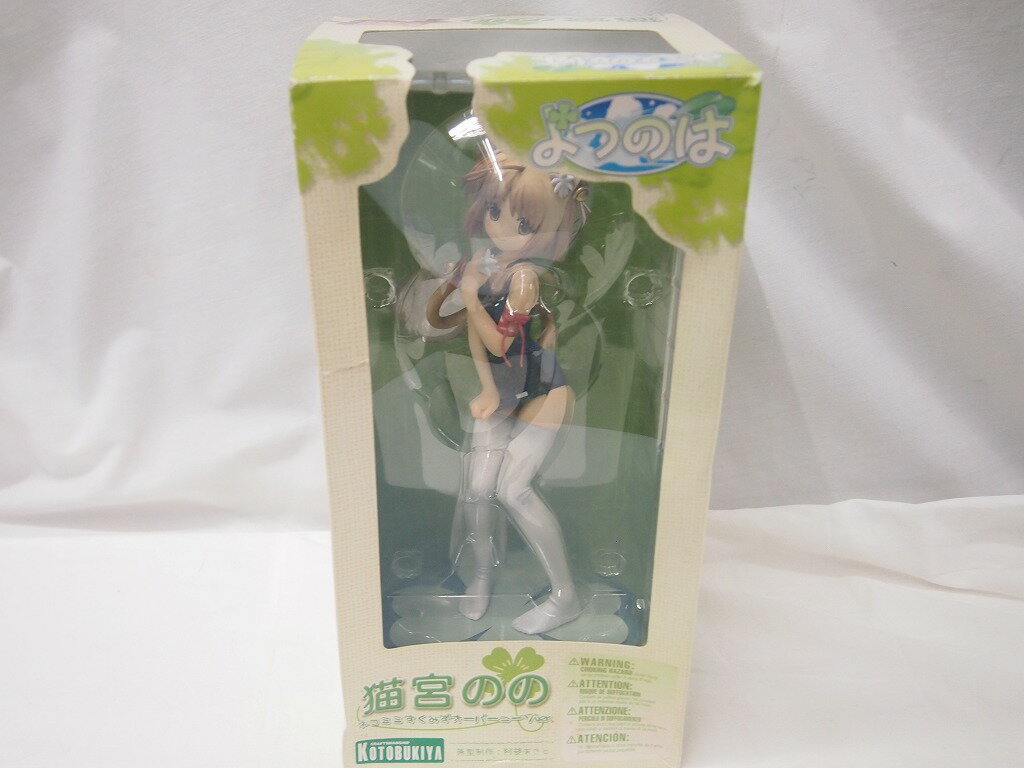 【12/4(木)20時～全品ポイント10倍！要エントリー！】コトブキヤ KOTOBUKIYA よつのは 猫宮のの ねこみみスク水オーバーニーソver1/6 フィギュア 【中古】