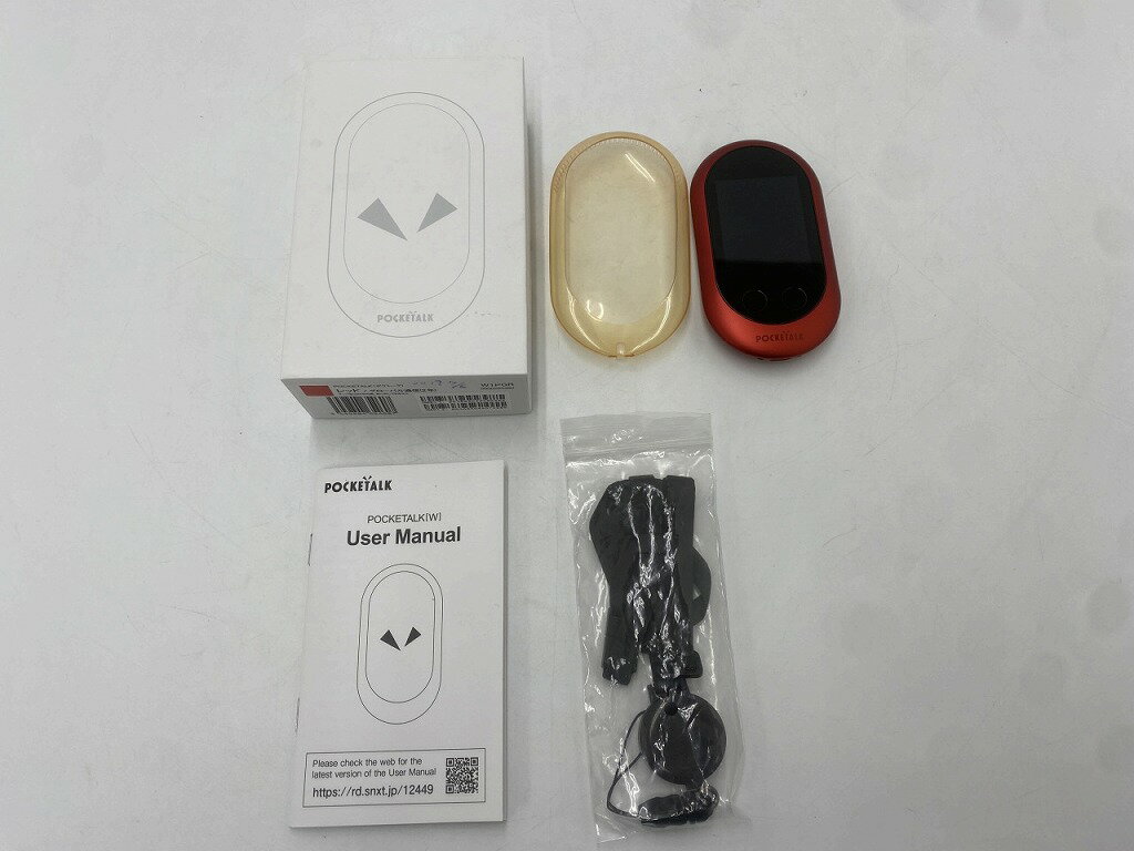 ソースネクスト SOURCENEXT ポケトーク レッド POCKETALK W1PGR 【中古】