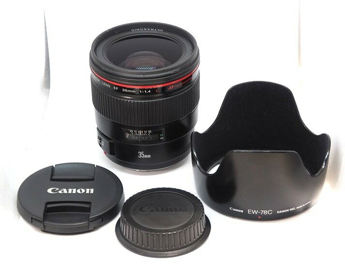 【11/20(木)20時〜全品ポイント10倍！要エントリー！】キヤノン Canon 単焦点レンズ EF35mm F1.4L USM 【中古】