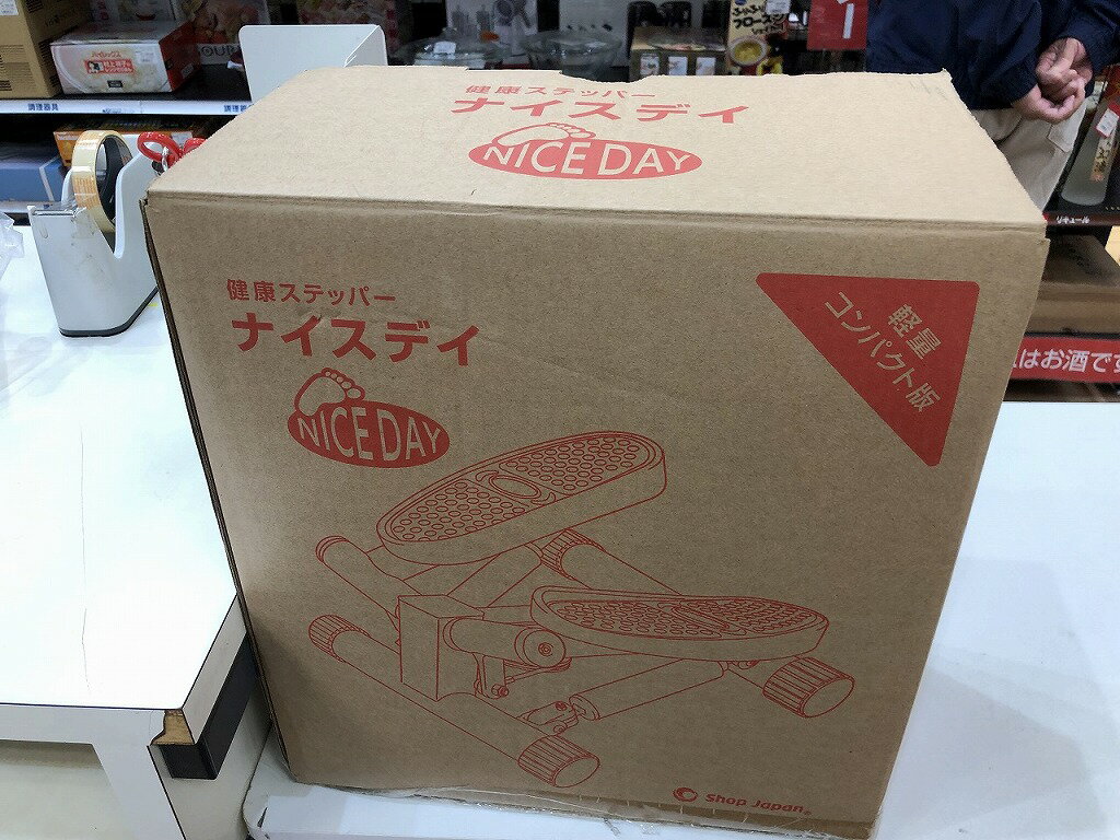 【未使用】 Shop Japan Shop Japan ステッパー ナイスデイ 専用ハンドル付 レッド