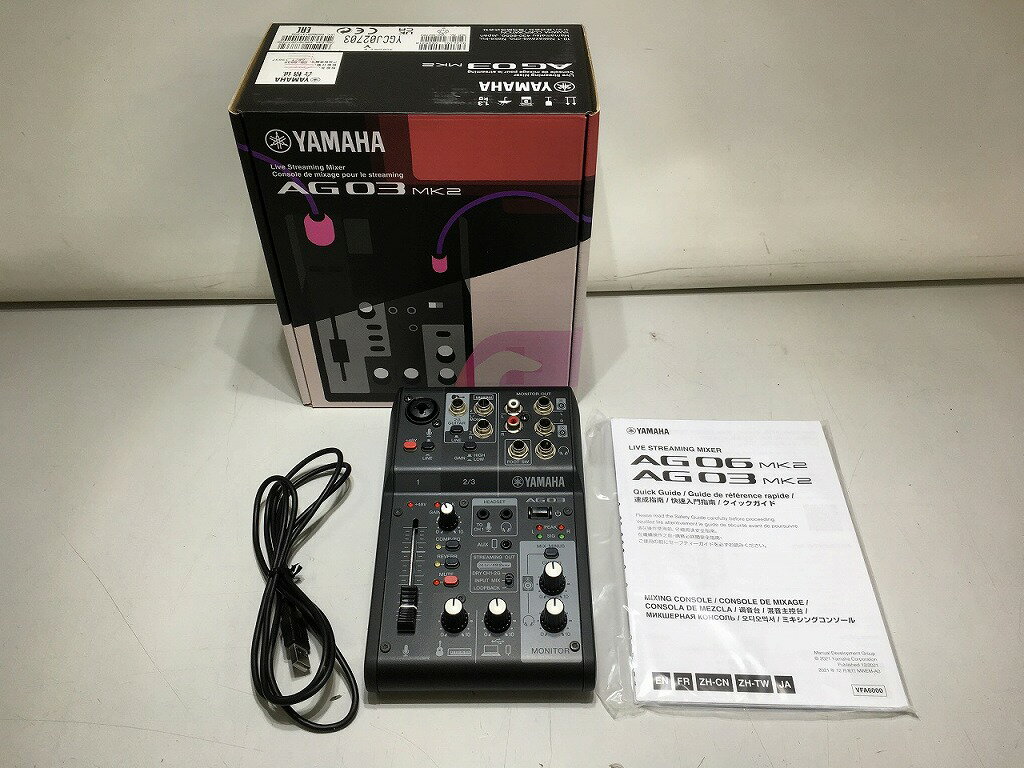 ヤマハ YAMAHA 3chミキサー AG03 MK2 【中古】