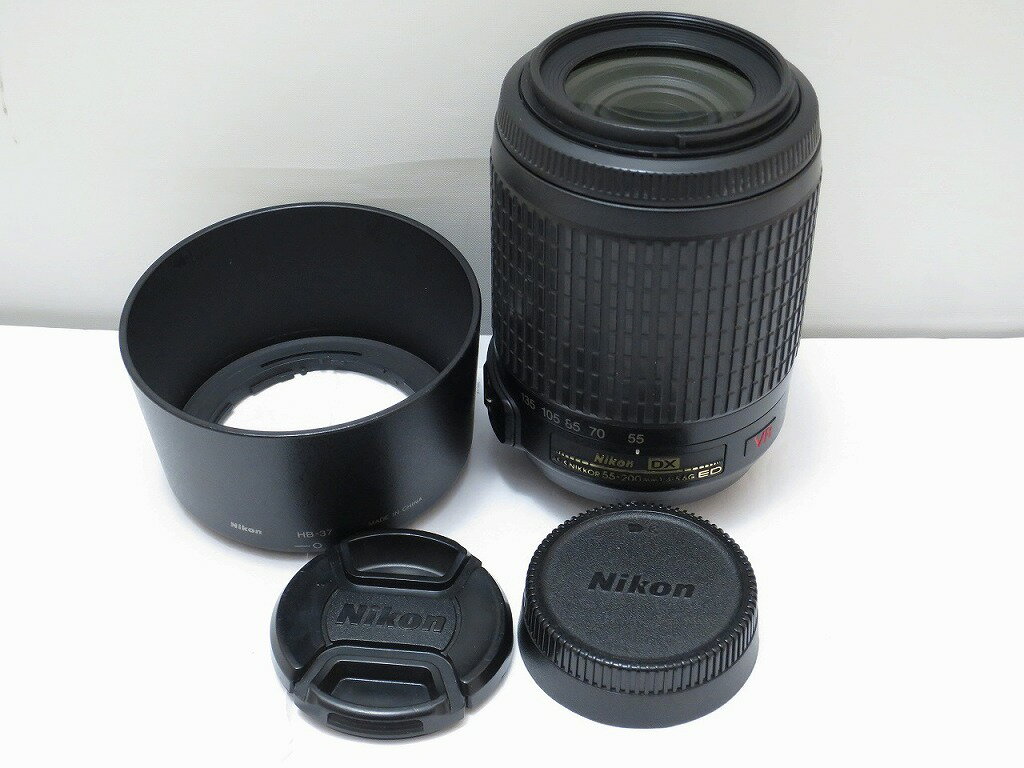 【全品ポイント10倍！】【期間限定セール】ニコン Nikon Fマウント用ズームレンズ AF-S DX VR Zoom-Nikkor 55-200mm f/4-5.6G IF-ED 【中古】