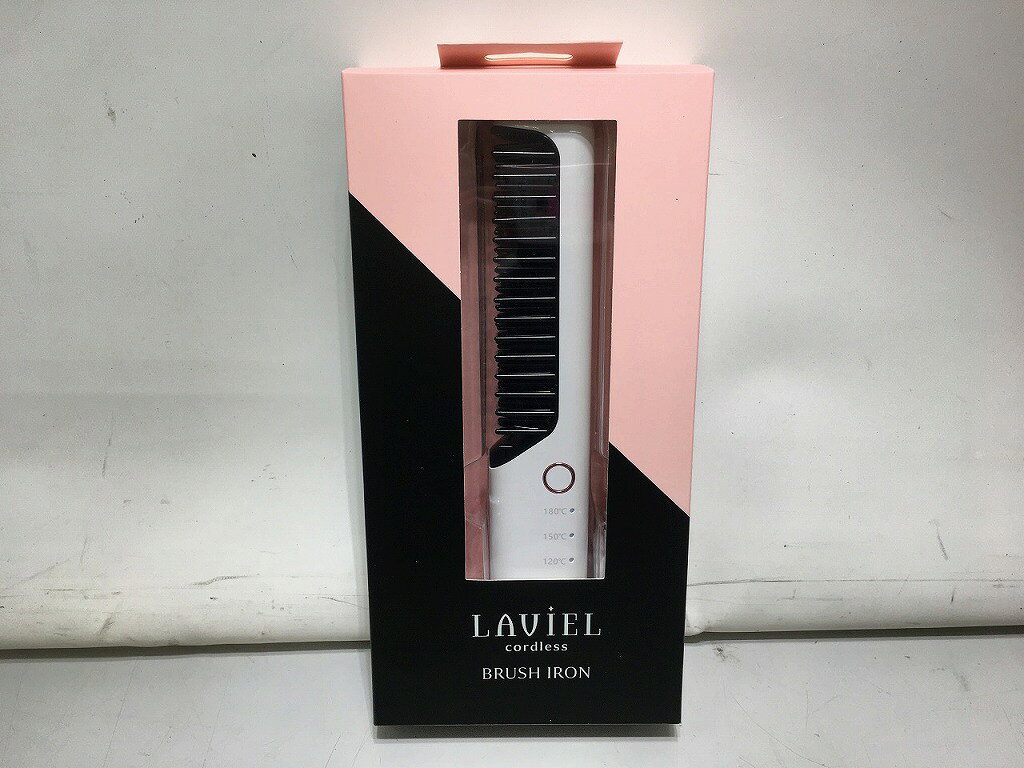 【全品ポイント10倍！要エントリー】【未使用】 丸隆 Marutaka コードレスブラシアイロン LV-CL-BI