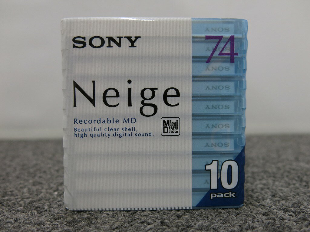 【未使用】 ソニー SONY 【未使用・未開封】 ミニディスク 74分 クリアシェル 10本パック 10MDW74NED