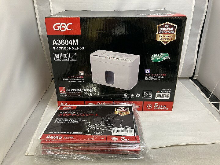 【全品ポイント10倍！要エントリー】アコ・ブランズ・ジャパン株式会社 GBC シュレッダー GSHA3604M 【中古】