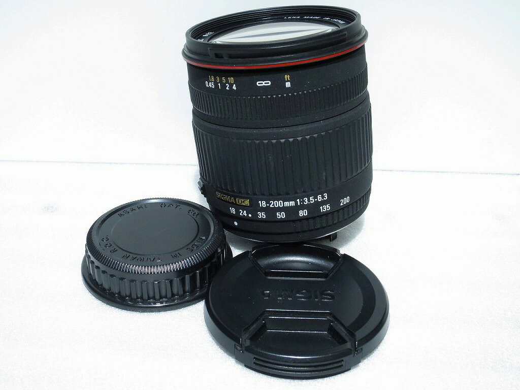 シグマ SIGMA Kマウント用ズームレンズ 18-200mm F3.5-6.3 DC 【中古】