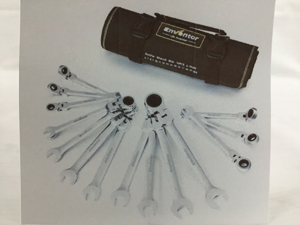 【ご注意】商品は店頭・他ネットショップでも販売しておりますので、ご注文をいただいても売り切れの場合がございます。ご了承ください。ブランド名 商品名Enventor ラチェットレンチセット SGRD001商品説明フレックスラチェットレンチ 角度調整可能6〜19 14本組　収納ポーチ付き付属品完備※主な付属品を記載するようしております。中古品の特性上、全ての付属品の正確な記載が難しいため詳細は掲載の写真にてご確認ください。付属品は写真にて【全て】掲載しておりますコンディションレベルN（未使用品）コンディションの備考【全体】未使用品の状態ですが、買取商品の為、完全な新品ではございません。その為、多少の汚れなどが見られる場合がございます。付属品の記載がある商品の場合、付属品も同様です。(減額済)。配送方法宅配便商品番号zsd123725010在庫お問合せ先【ワットマンテック逗子久木店】　046-884-9966【ご注意】当社オンラインショップ以外で情報、商品写真、画像、文章等を無断で転用しているページは偽サイトであり当店とは一切関係がございませんのでご注意ください。接続先のURLをご確認ください。楽天市場URL：https://www.rakuten.co.jp/楽天市場商品ページ：https://item.rakuten.co.jp/●●●《》Enventor ラチェットレンチセット SGRD001 j1213366757