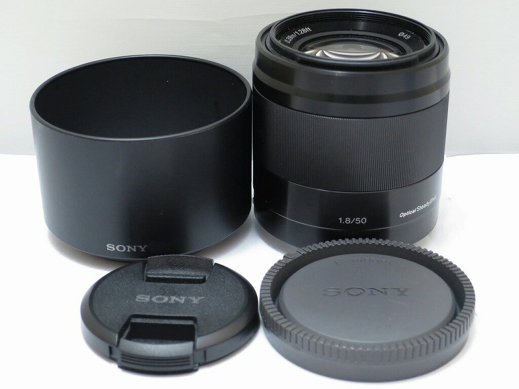 SONY E 50mm F1.8 OSS 箱・純正ケース・フィルター付 【公式通販】