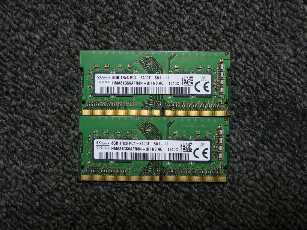 SK hynix 16GB DDR4 3200MHz メモリ　10枚 ddr4 16gb ノート 中古 SK HYNIX 2RX8 PC4-3200 16GB DDR4 ノート用
