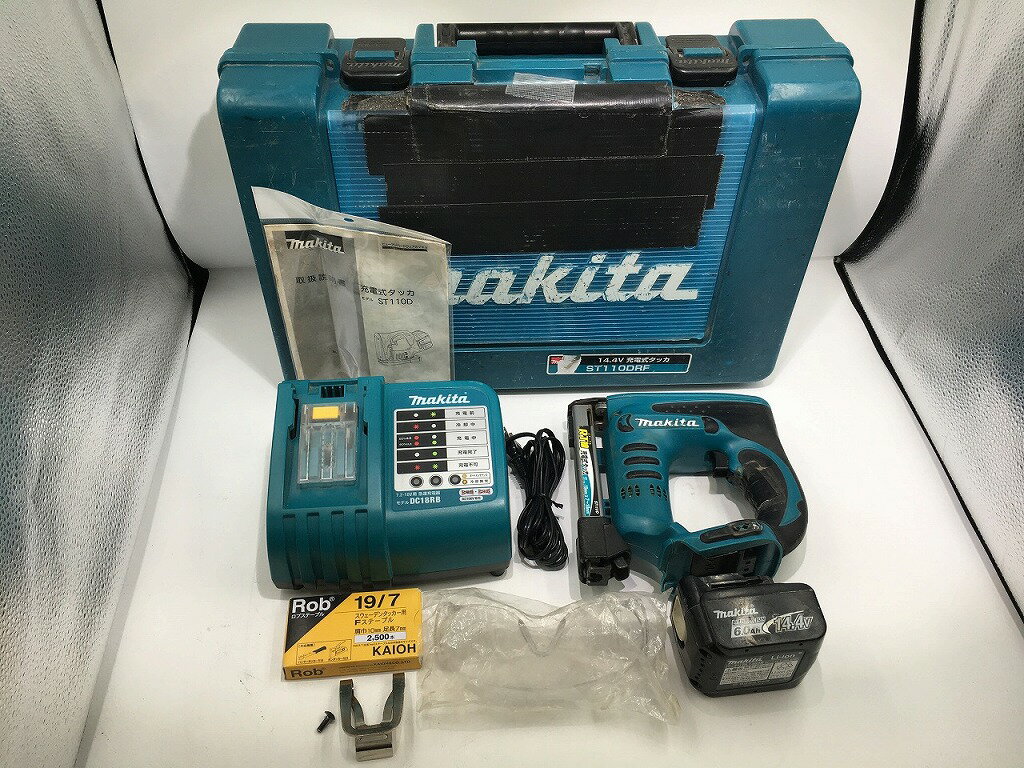マキタ Makita ST113DSH 充電式タッカ バッテリ×2・充電器付き【ハンズ 