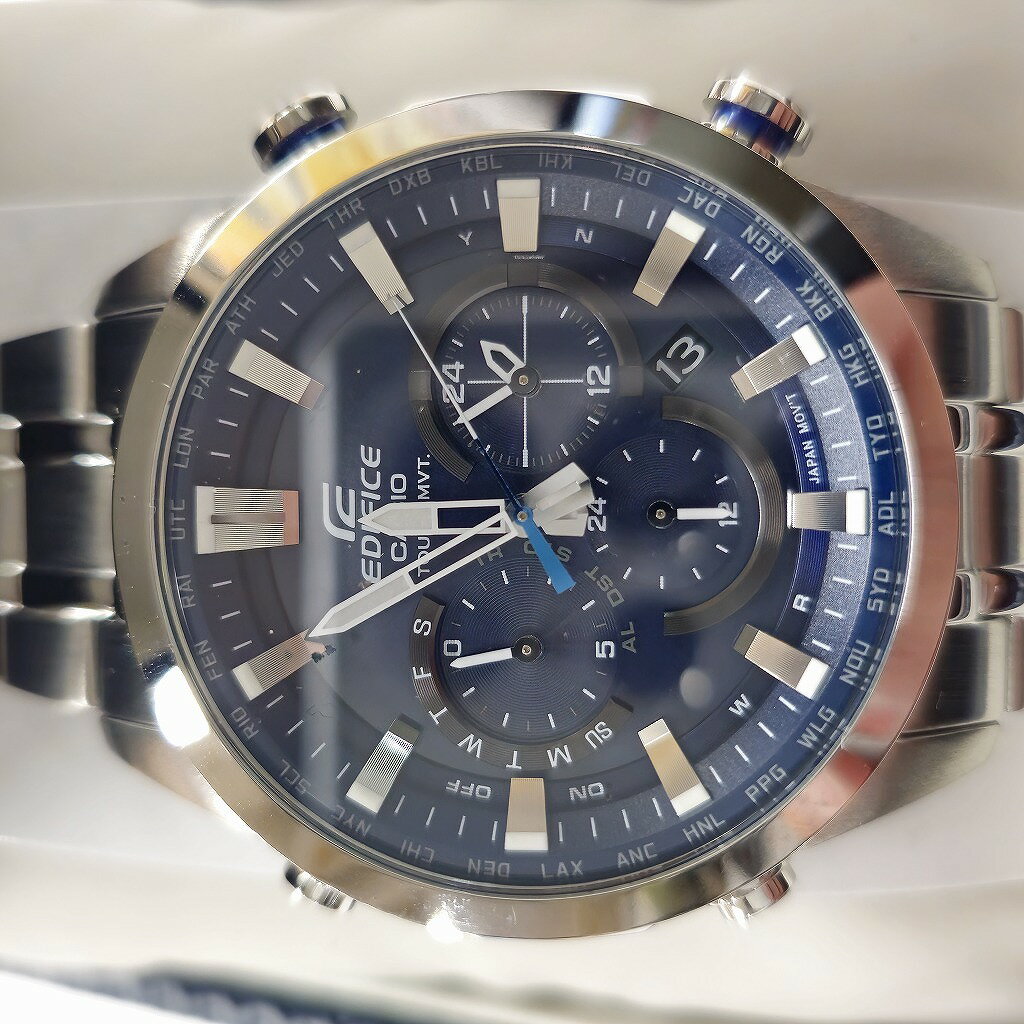  カシオ CASIO EDIFICE 電波ソーラー クロノグラフ 約20.5cm シルバー系 EQW-T630JD 