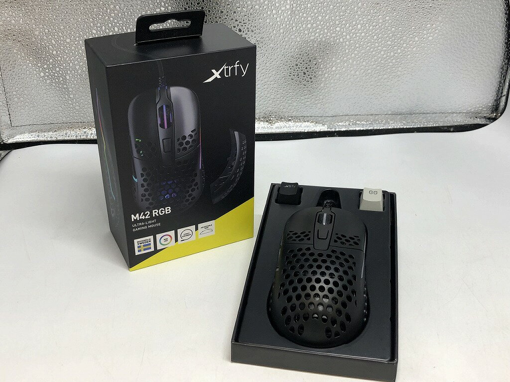 エクストリファイ Xtrfy ゲーミングマウス ブラックK M42 RGB 【中古】