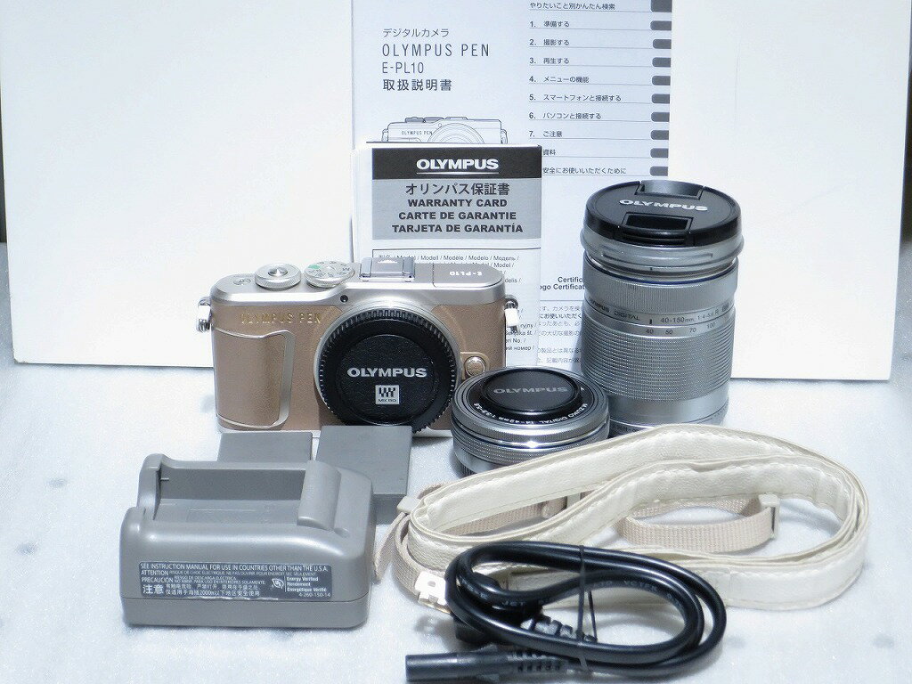 Rakuten - 【期間限定セール】オリンパス OLYMPUS ミラーレス一眼（ダブルズームキット） PEN E-PL10 EZダブルズームキット 【中古】