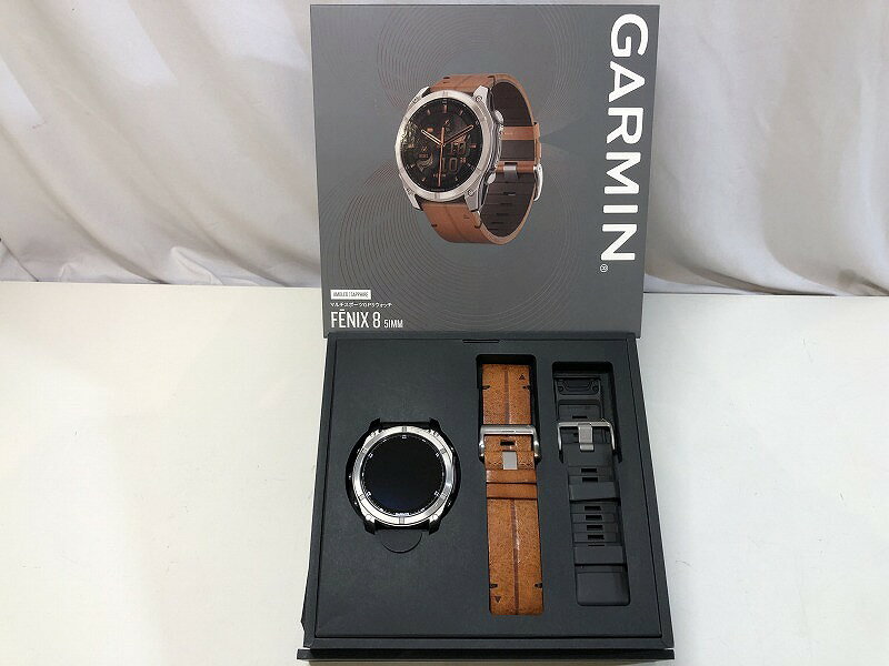 ガーミン GARMIN マルチスポーツGPSウォッチ FENIX8 51MM 【中古】（楽天・ワットマン楽天市場店）