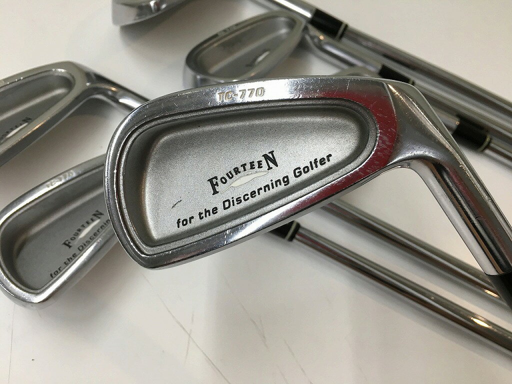 フォーティーン FOURTEEN 【並品】右用アイアンセット6本セット（5-9，P） FLEX：S300 TC-770 【中古】