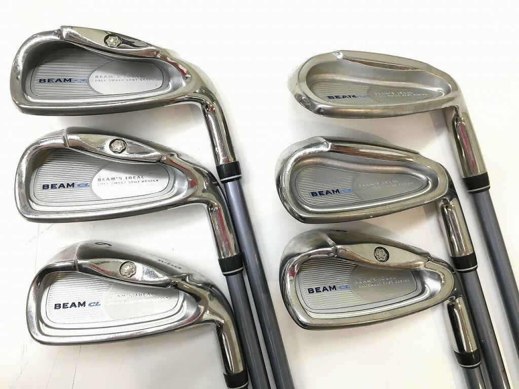 ブリヂストン BRIDGESTONE 【並品】右用アイアンセット6本 FLEX：L BEAM　CL　TI-FACE　2005 【中古】