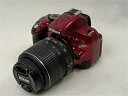 【全品ポイント10倍!要エントリー】【期間限定セール】ニコン Nikon デジタル一眼レフカメラ D5200 赤 【中古】