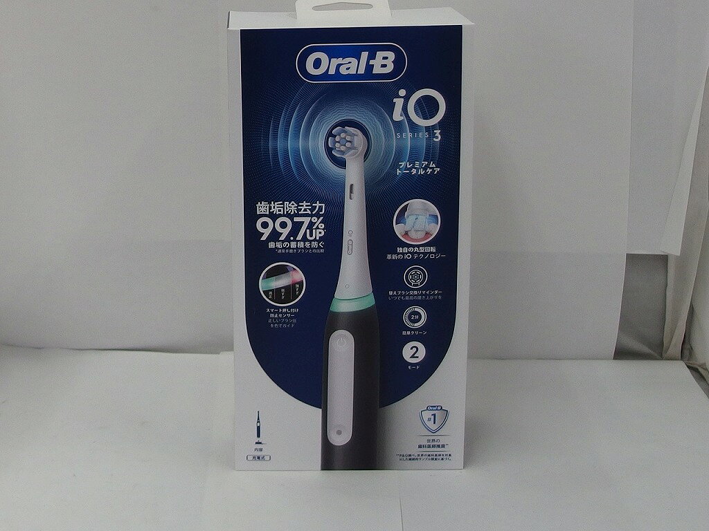 【未使用】 ピーアンドジー P&G 電動歯ブラシ オーラルB IO3 マットブラック