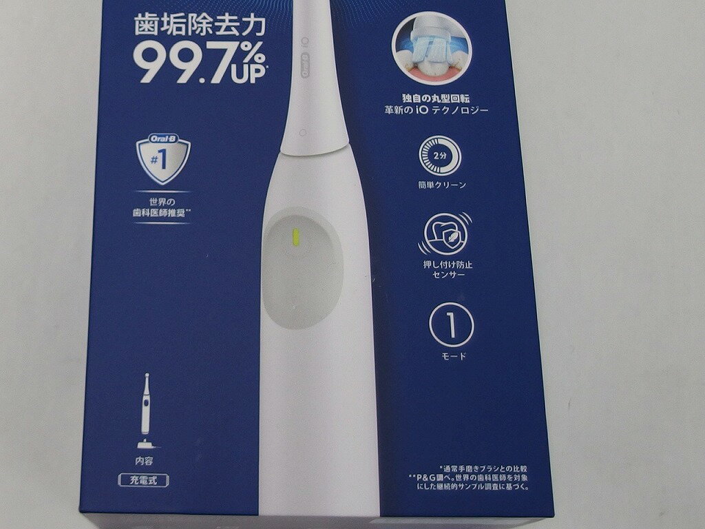【未使用】 ピーアンドジー P&G 電動歯ブラシ オーラルB iO2 ホワイト