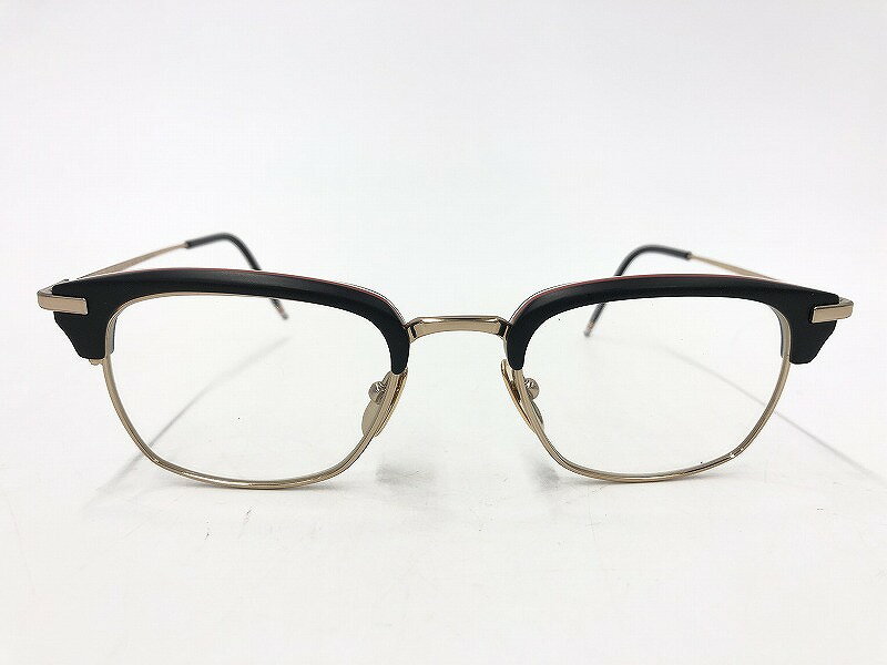 【期間限定セール】トムブラウン THOM BROWNE sirmont type giasses ブラック メガネ サングラス 【中古】