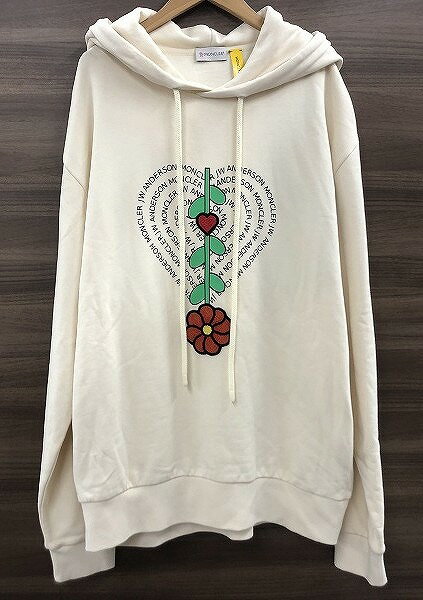【期間限定セール】モンクレール MONCLER GENIUS プルオーバーパーカー 長袖 クリーム色 C-SCOM-22-31866 【中古】
