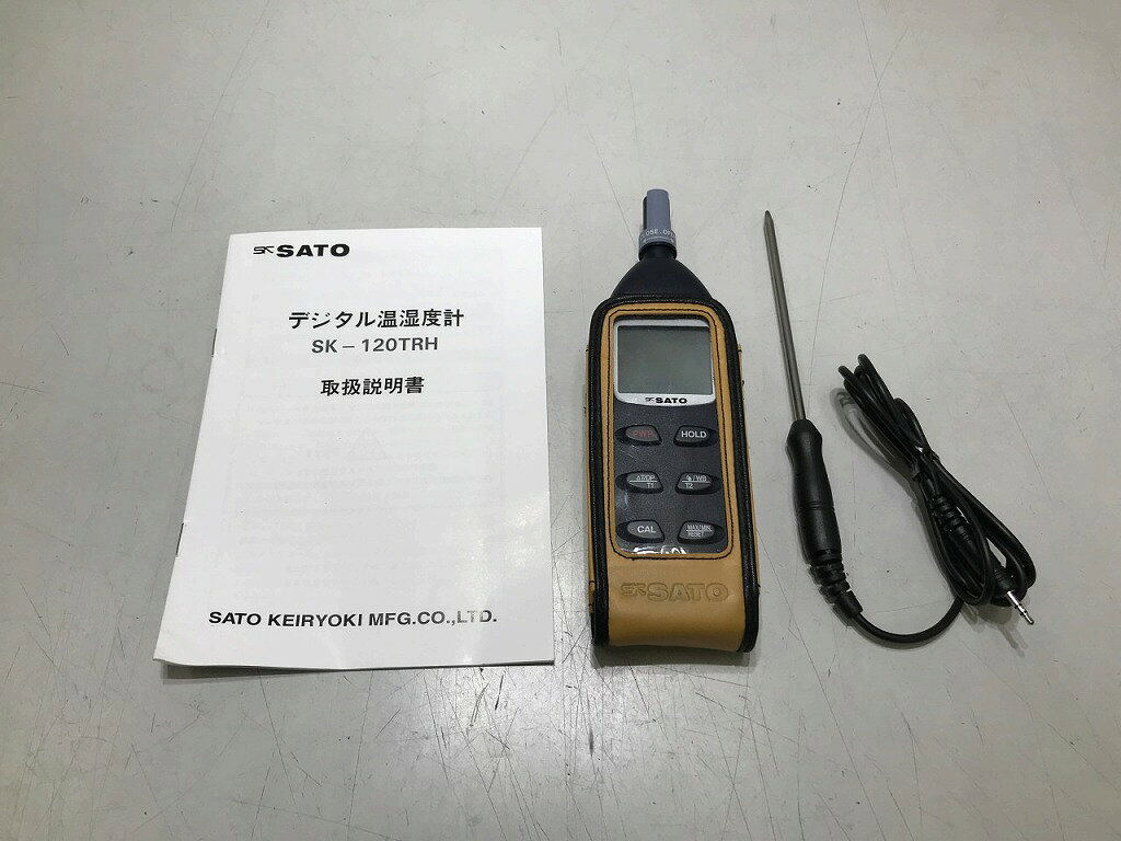 【ご注意】商品は店頭・他ネットショップでも販売しておりますので、ご注文をいただいても売り切れの場合がございます。ご了承ください。ブランド名サトー SATO商品名ジャンク　デジタル温湿度計 SK-120TRH商品説明通電確認済みそのほかの細かな動作未確認のため、ジャンク扱いです。※商品は画像にあるもので全てです。付属品取扱説明書、外部温度センサ※主な付属品を記載するようしております。中古品の特性上、全ての付属品の正確な記載が難しいため詳細は掲載の写真にてご確認ください。付属品は写真にて【全て】掲載しておりますコンディションレベルD（ジャンク品）コンディションの備考【全体】機能的に問題がある場合がございます。修理をするか、部品取り等にお使いいただけます。【詳細】通電確認のみ。詳細動作未確認のためジャンク。※ジャンク品としての出品のためノークレーム・ノーリターンとさせて頂きます。※部品取りや機能欠損のある【ジャンク品】としての出品をご理解のうえ、ご購入くださいませ配送方法宅配便商品番号tmd115713739在庫お問合せ先【ワットマンテック横浜鶴ヶ峰店】　045-958-0451【ご注意】当社オンラインショップ以外で情報、商品写真、画像、文章等を無断で転用しているページは偽サイトであり当店とは一切関係がございませんのでご注意ください。接続先のURLをご確認ください。楽天市場URL：https://www.rakuten.co.jp/楽天市場商品ページ：https://item.rakuten.co.jp/●●●サトー SATO ジャンク デジタル温湿度計 SK-120TRH 【中古】