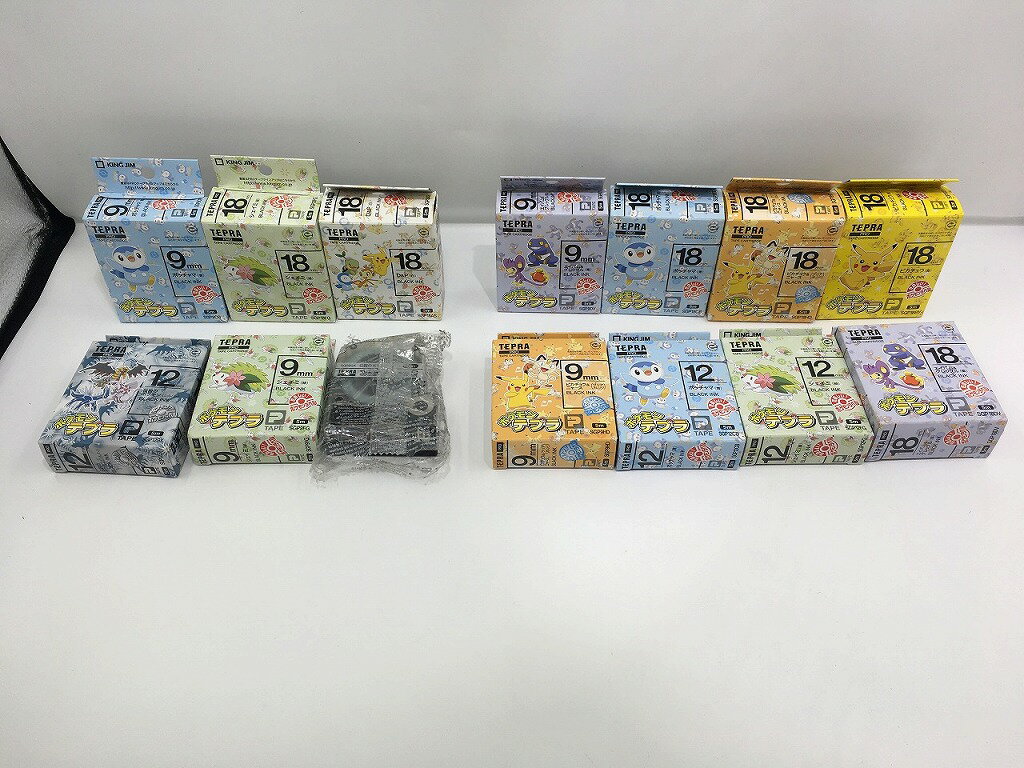 【全品ポイント10倍！】【期間限定セール】キングジム KING JIM ジャンク ポケモンテプラ テープセット 【中古】