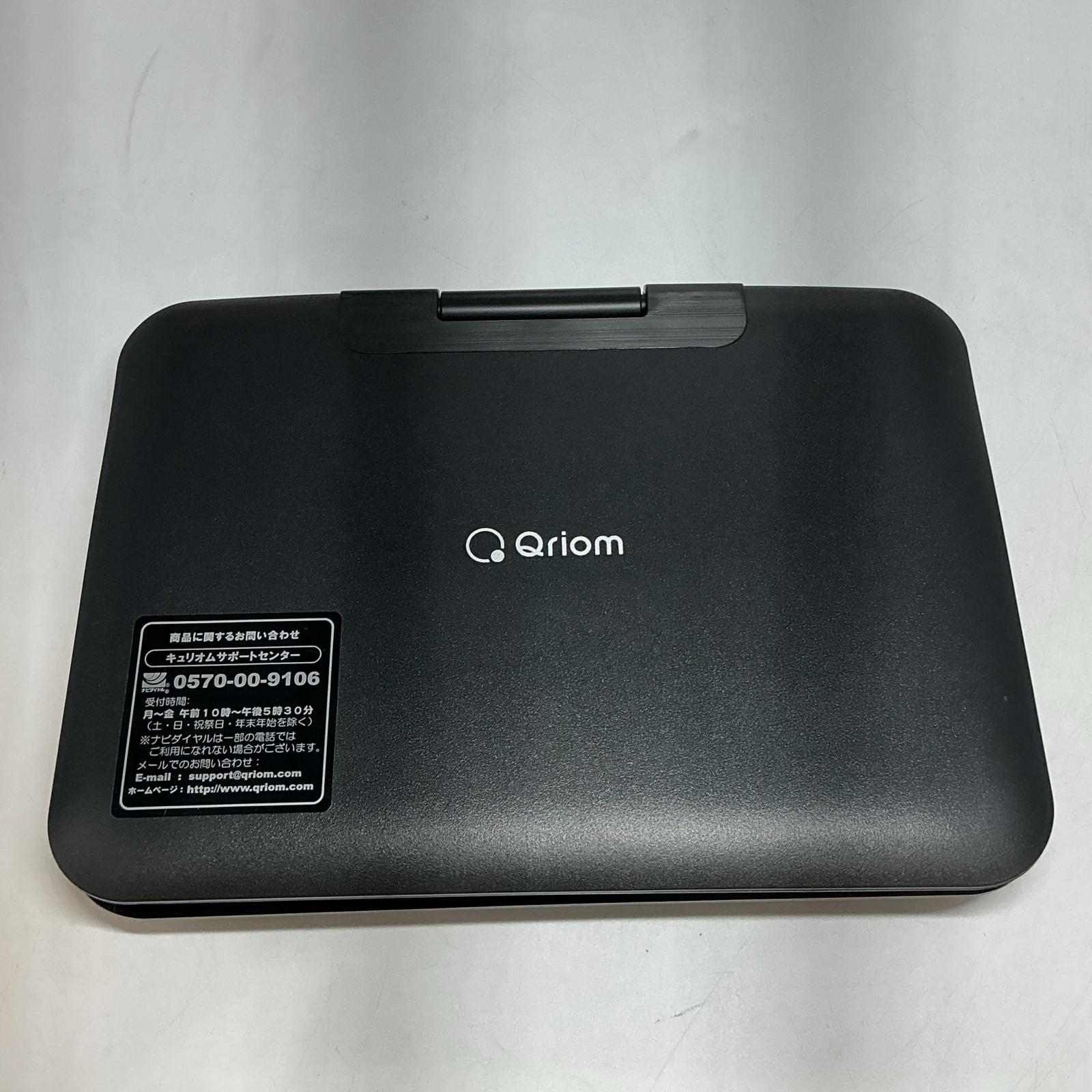 ワットマン楽天市場店のQriom ポータブルDVDプレーヤー PDPJ-L90-BK ブラック【中古】｜アングル2