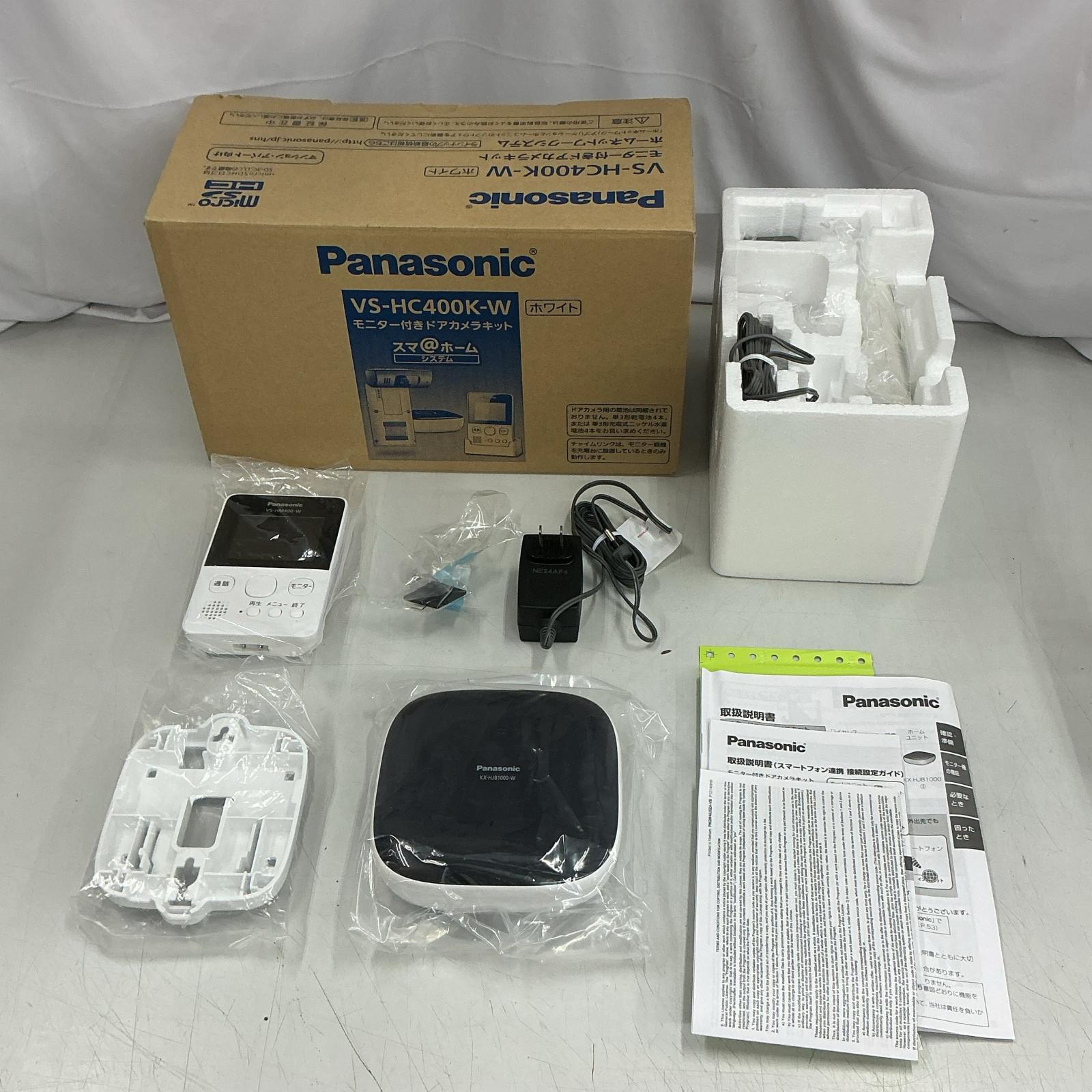 【未使用】モニター付きドアカメラキット パナソニック Panasonic VS-HC400K-W ホワイト【中古】（楽天・ワットマン楽天市場店）