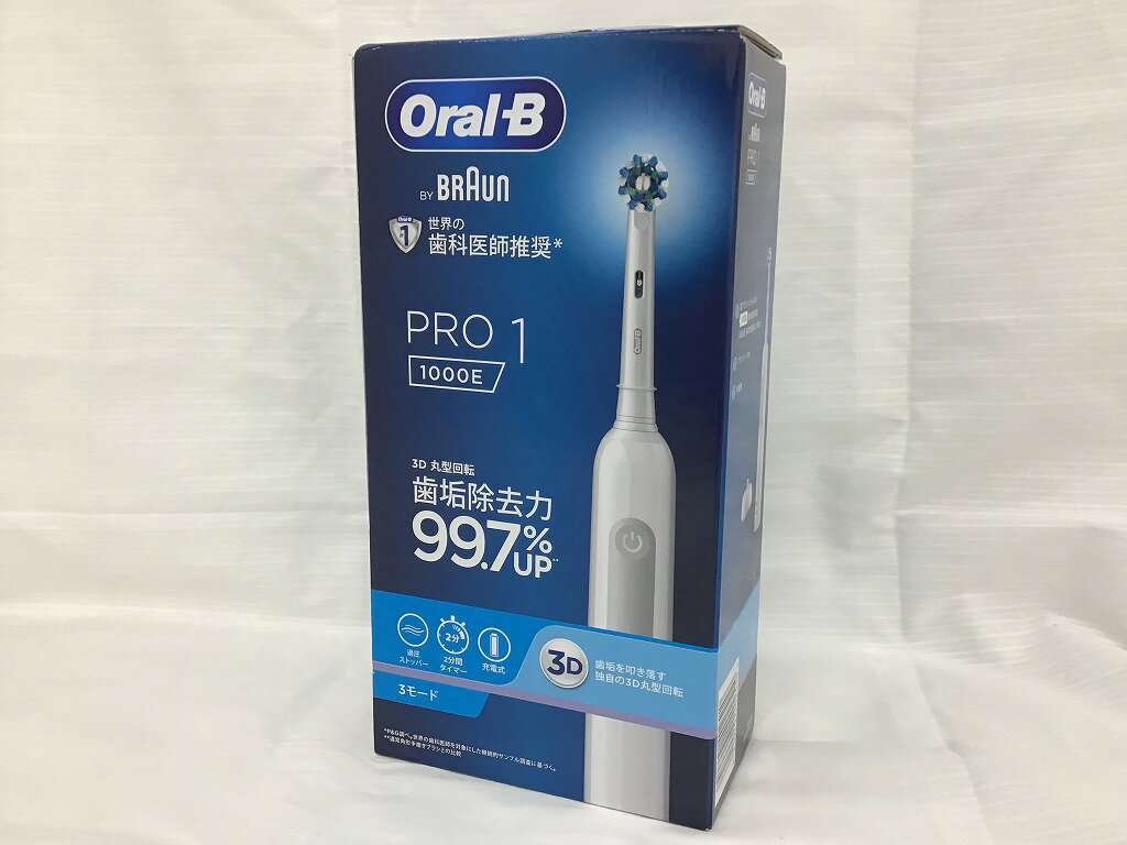 【全品ポイント10倍！要エントリー】【期間限定セール】ブラウン BRAUN オーラルB PRO1 電動歯ブラシ D305.513.3WT 【中古】
