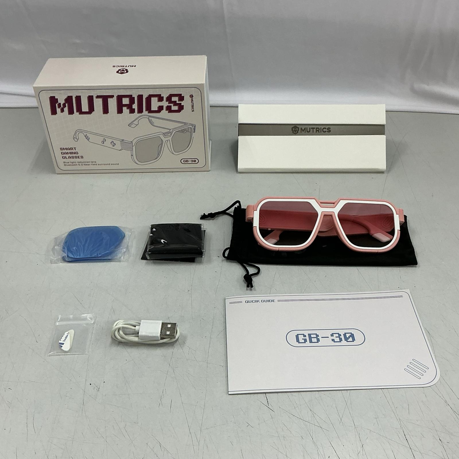 スマートゲーミンググラス MUTRICS オーディオ関連 GB-30 ピンク