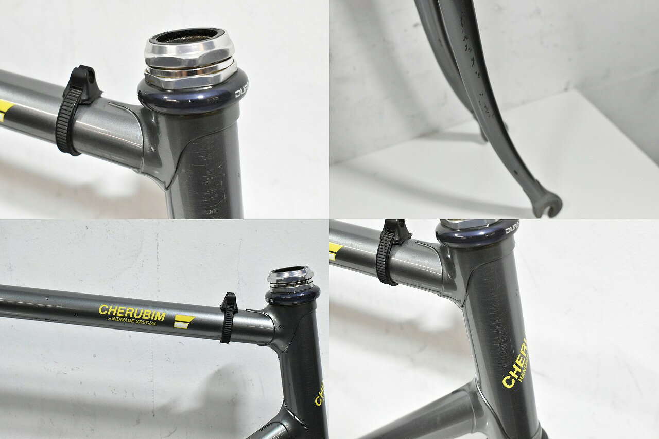 ケルビム CHERUBIM クロモリ ピスト フレームセット 700c 【補修痕有】【中古】【...