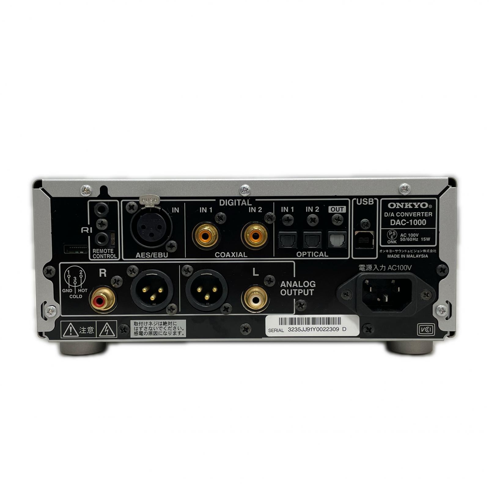 ONKYO DAコンバーター DAC-1000【中古】