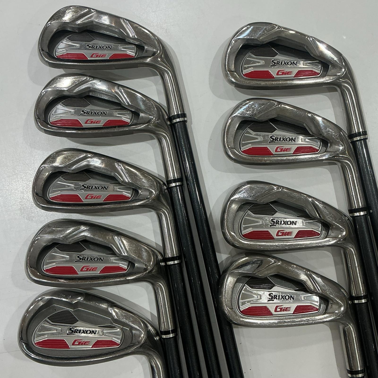 【並品】 SRIXON 右用アイアンセット9本 GIE 2008 フレックスS メンズ