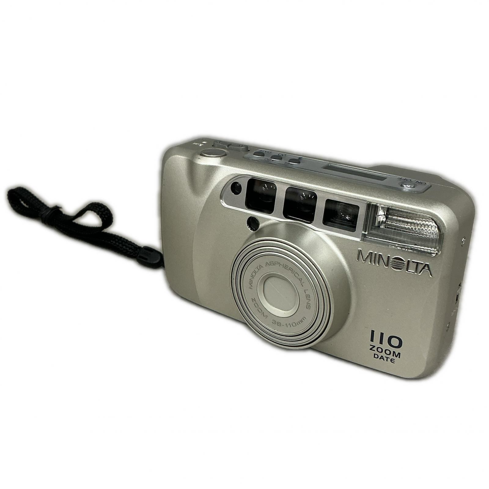 MINOLTA フィルムカメラ 110zoom date シルバー【中古】