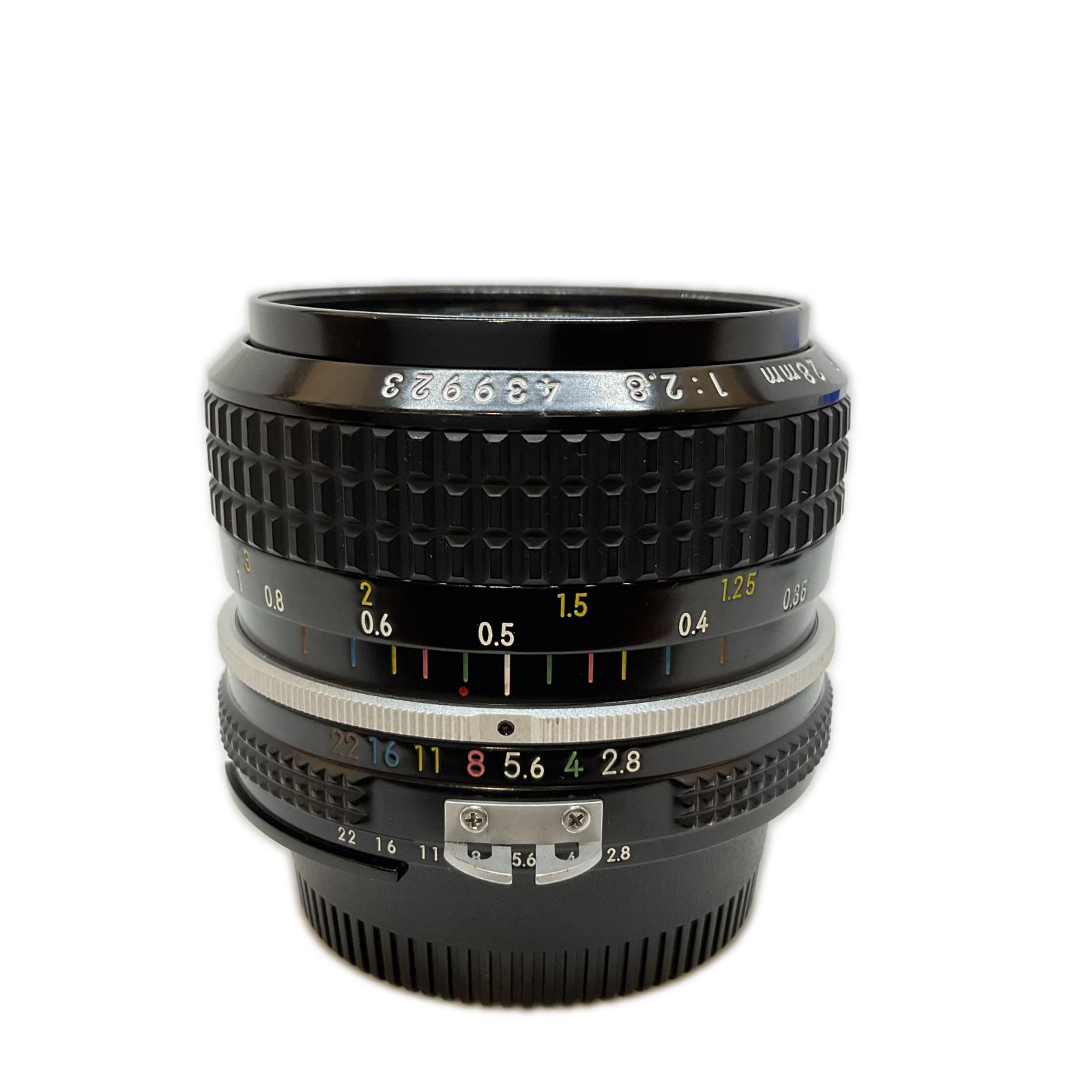 動作確認済】Nikon Ai-s 28mm f2.8 純正付属品&初期保証付 動作確認済