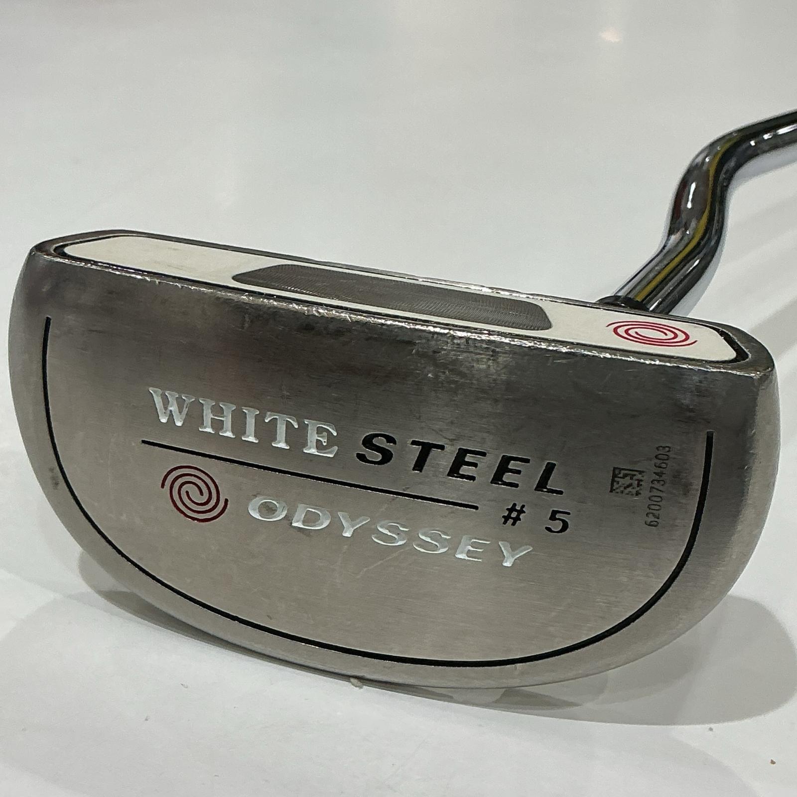 【9/19(土)20時〜全品ポイント10倍！要エントリー】【並品】ODYSSEY 右用パター WHITE STEEL #5 メンズ