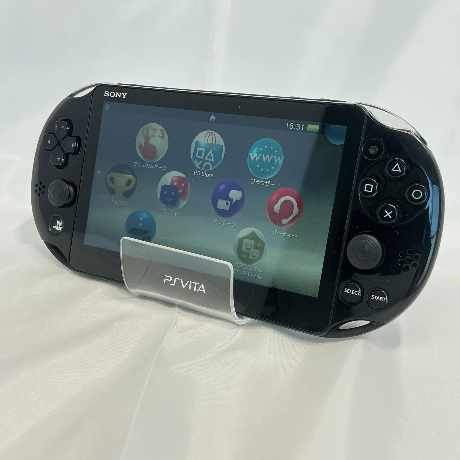 PS Vita 本体 PCH-2000 ブラック ソニー Wi-Fiモデル 8GBメモリーカード付属 プレイステーショ…