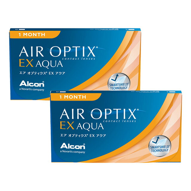 エアオプティクスEX アクア ×2箱セット アルコン（旧チバビジョン） コンタクト コンタクトレンズ クリア 1ヶ月 マンスリー 使い捨て ソフト 送料無料のサムネイル