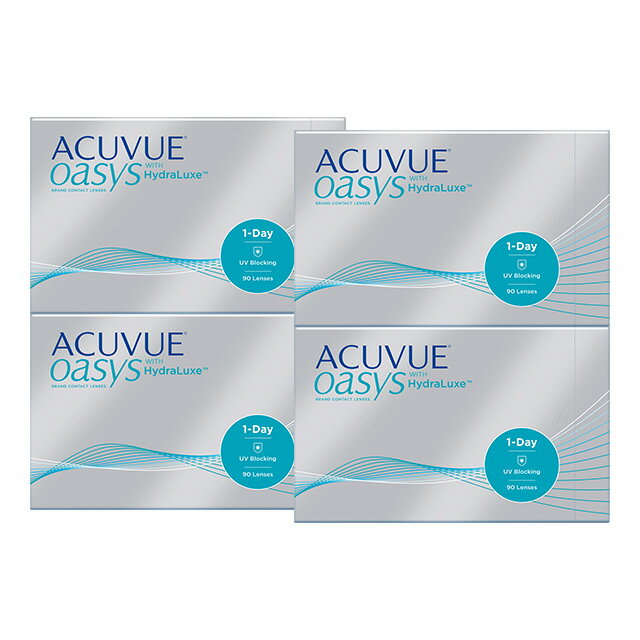 ワンデーアキュビューオアシス 90枚パック ×4箱セット コンタクトレンズ ワンデー コンタクト 1day 1日使い捨て ジョンソン・エンド・ジョンソン