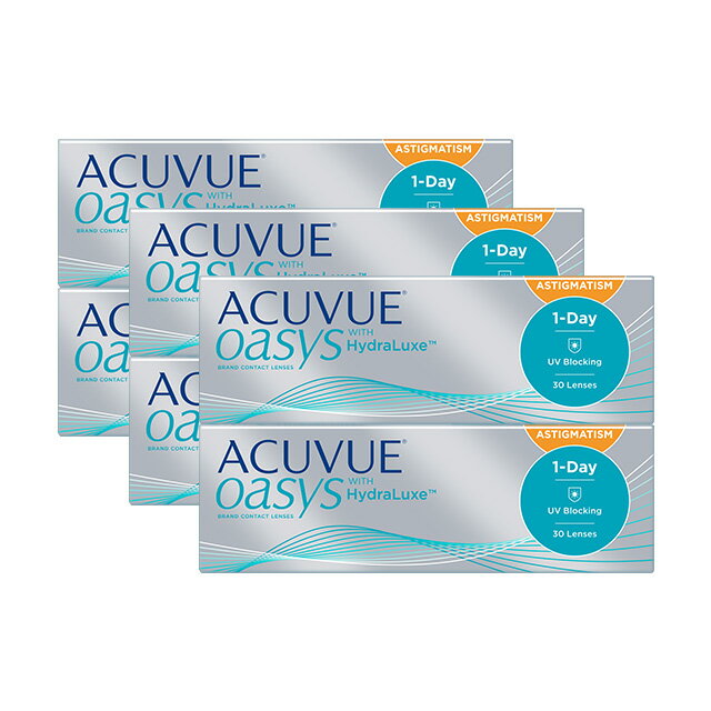 ワンデーアキュビューオアシス 乱視用 ×6箱 トーリック コンタクトレンズ ワンデー コンタクト 1day 1日使い捨て ジョンソン・エンド・ジョンソン