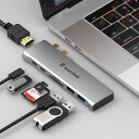 USBハブ/Thunderbolt3ポート/USB-C ハブ/4 K