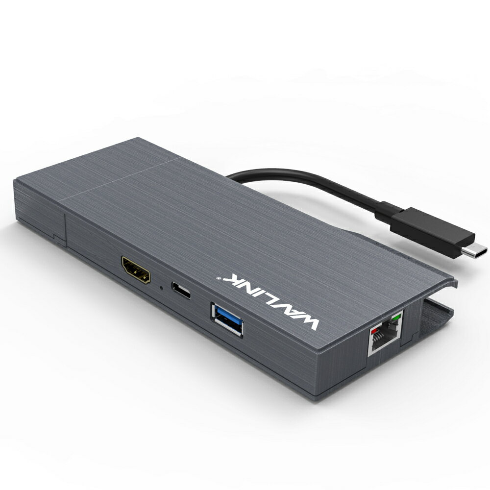 WAVLINK USB C ドッキングステーション　対応充電用USB アダプター 4K HDMI出力ポート SD/Micro SD(TF)カードスロット付き（取外使用可能) 1000Gbps LANポート USB3.0高速データ転送 USB-C HUB