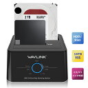 WAVLINK HDDX^h USB3.0ڑ 2.5^ / 3.5^ SATA HDD/SSDΉ p\RȂHDD̂܂邲ƃRs[@\t 16TBΉ ItCN[ PSEFAC12V4AdA_v^[thbLOXe[V