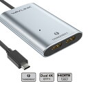 最大100%ポイントバック+最大P35倍(要エントリー【Thunderbolt 3専用】WAVLINK Thunderbolt 3 デュアル4K/シングル5K HDMIアダプター|高解像度映像出力|DisplayPort1.2対応|Mac/Windows対応|HDMI対応|スタイリッシュ筐体&ロングケーブル設計|HDMIアダプタ(USB-C非対応