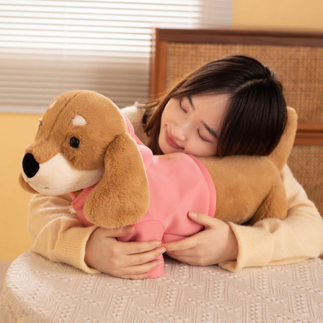 ダックスフント ぬいぐるみ 犬 抱き枕 リアル ミニチュアダックス ふわふわ ねむねむ 本物そっくり や..