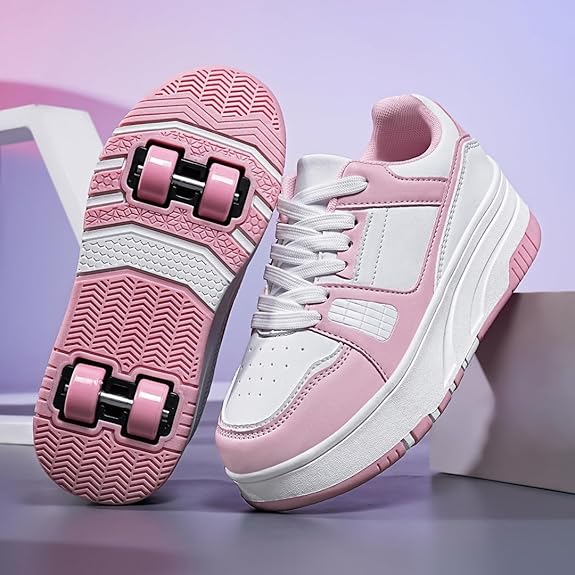 ローラーシューズ 子供靴 キッズスニーカー ローラースケート靴 女の子 男の子 4輪タイプ 男女兼用 取..