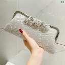 パーティー バッグ 結婚式 レディース おしゃれ クラッチ ハンドバッグ ラインストーン ファッション シルバー ゴールド キラキラ