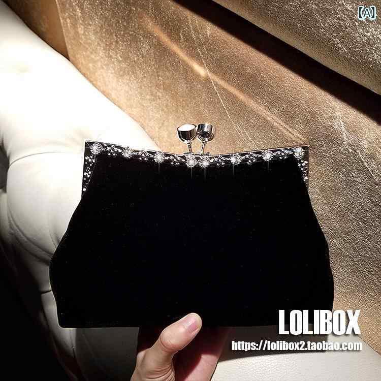 パーティー バッグ 結婚式 レディース おしゃれ ハンドバッグ ミニ ドレス ブラック レッド ブルー ビジュー キラキラ